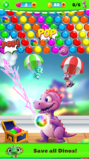 Dinos Rescue : Aim Bubbles Pop ekran görüntüsü