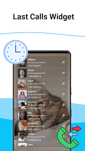 Kişiler Widget'i ekran görüntüsü