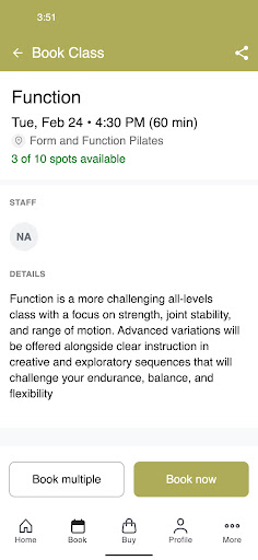 Form and Function Pilates ekran görüntüsü