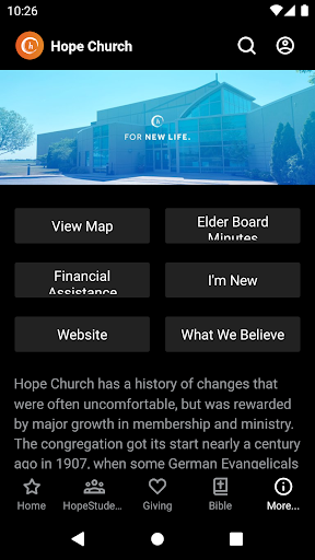 Hope Church Springfield ekran görüntüsü