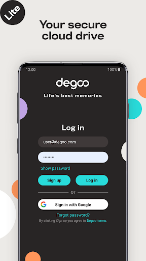 Degoo: 100 GB Bulut Depolama ekran görüntüsü