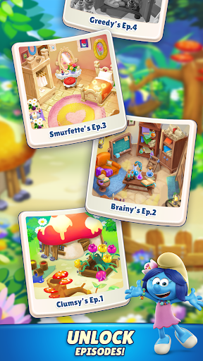 Smurfs Magic Match ekran görüntüsü