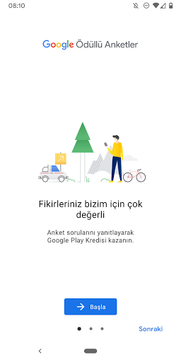 Google Ödüllü Anketler ekran görüntüsü