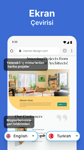 Ekran çevirisi ekran görüntüsü