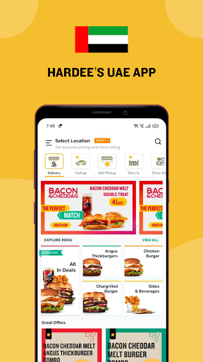 Hardee's UAE-Order online ekran görüntüsü