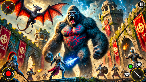 Wild Gorilla City Attack ekran görüntüsü