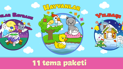 Çocuk boyama ve çizim oyunlar ekran görüntüsü