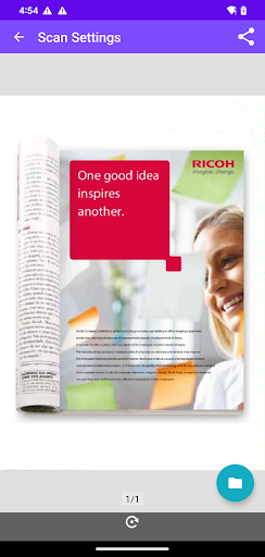 RICOH M 2310 Mobile Print&Scan ekran görüntüsü