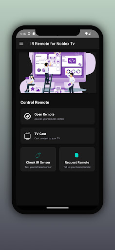 Remote for Noblex tv ekran görüntüsü