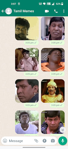 Vadivelu Animated Stickers ekran görüntüsü