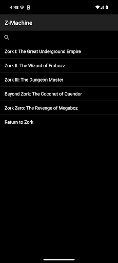 Z-Machine: Play Zork ekran görüntüsü