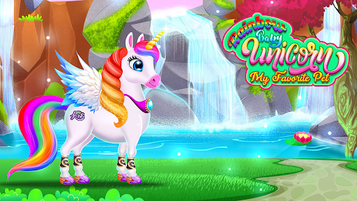 Rainbow Baby Unicorn Pet ekran görüntüsü