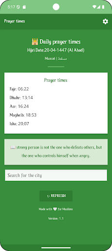 Prayer Times ekran görüntüsü