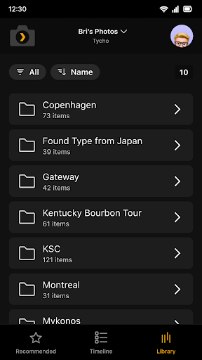Plex Photos ekran görüntüsü
