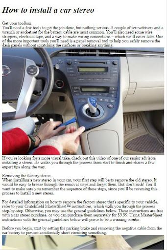 How to Install a Car Stereo ekran görüntüsü