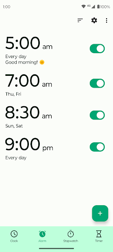 Fossify Clock Beta ekran görüntüsü