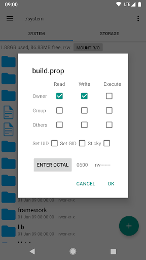 Root Explorer ekran görüntüsü