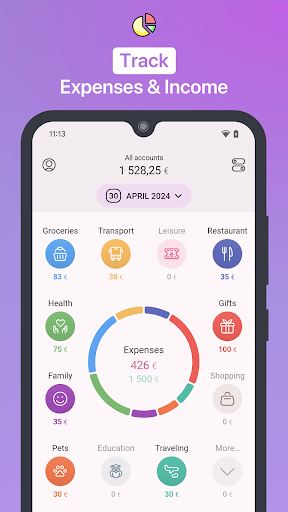 1Money: harcama takibi, bütçe ekran görüntüsü
