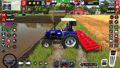 Indian Tractor Farm Driving 3d ekran görüntüsü