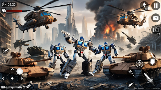 Robot War Robot Shooting Games ekran görüntüsü