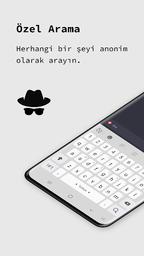 Özel tarayıcı uygulaması ekran görüntüsü