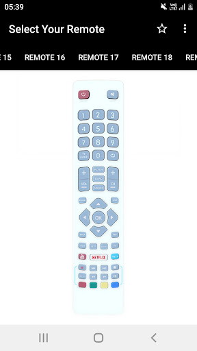 Sharp TV Remote Controller ekran görüntüsü