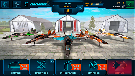 Battle Warplanes: Uçak 3D ekran görüntüsü