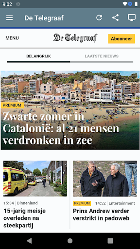 Nederland Kranten ekran görüntüsü