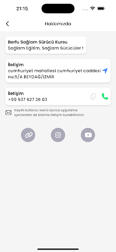 Berfu Sağlam Sürücü Kursu ekran görüntüsü