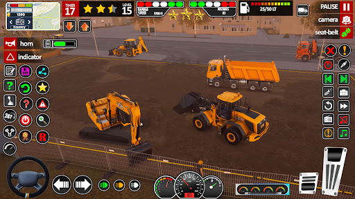 JCB oyunu kar ekskavatörü oyun ekran görüntüsü