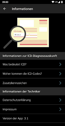 ICD-10 Diagnoseauskunft ekran görüntüsü