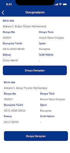 UYAP Mobil ekran görüntüsü