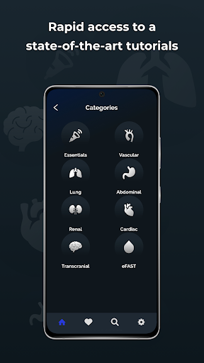 Point of Care Ultrasound ekran görüntüsü