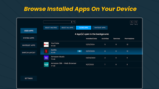 Background Apps & Processes ekran görüntüsü