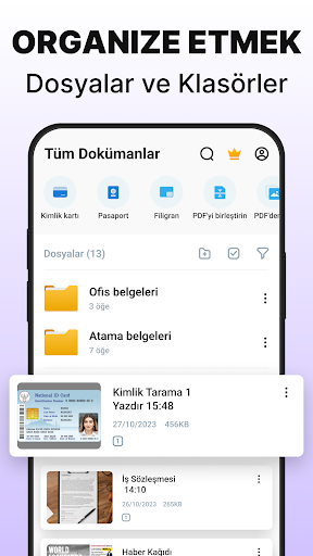 PDF Tarayıcı: belge tarama pdf ekran görüntüsü