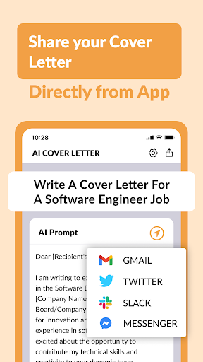 AI Cover Letter Generator ekran görüntüsü