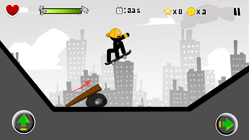 Stickman Skate : 360 Epic City ekran görüntüsü