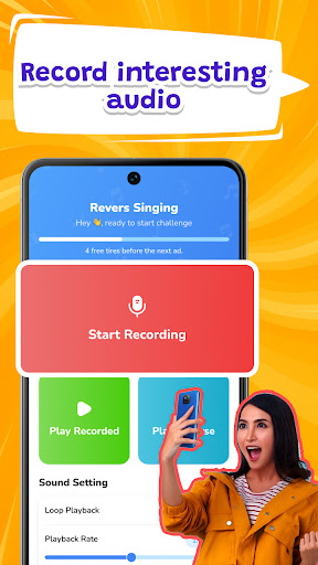 Reverse Audio: Sing Challenge ekran görüntüsü