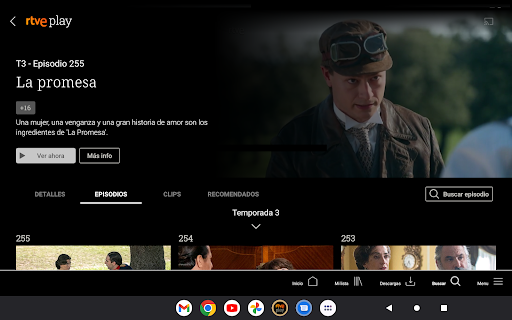RTVE Play Android TV ekran görüntüsü