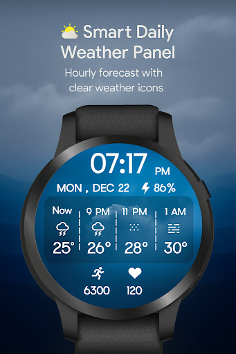 Hourly Weather Digital Watch ekran görüntüsü