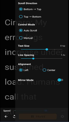Smart Teleprompter Pro ekran görüntüsü