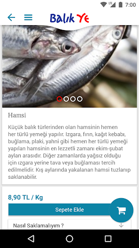 BalıkYe - Online Balık Marketi ekran görüntüsü