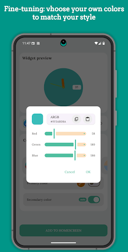 Android Widgets (Material U) ekran görüntüsü