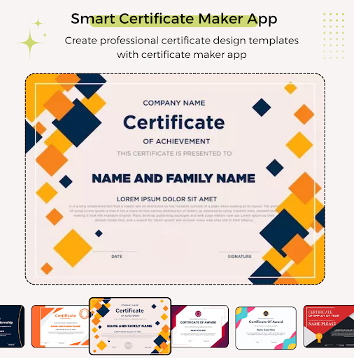 Certificate Maker & Designer ekran görüntüsü