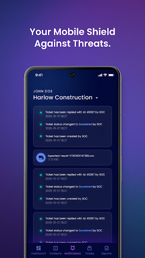 Xcitium Mobile SOC ekran görüntüsü