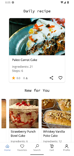 Cake and Baking Recipes ekran görüntüsü
