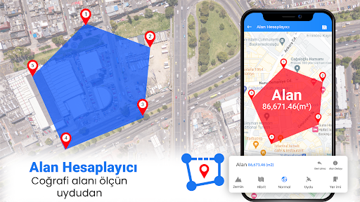 Güzergah Harita Navigasyon yol ekran görüntüsü