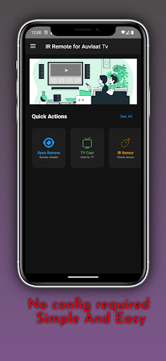 Remote for Auvisat tv ekran görüntüsü