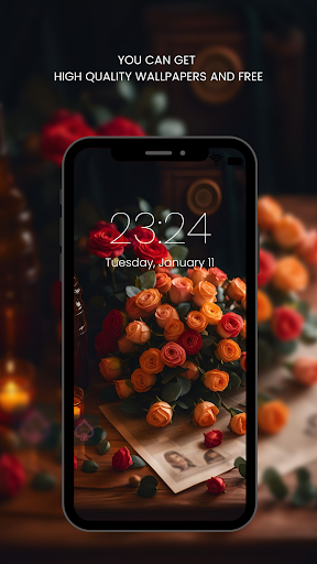 Red Rose Wallpapers Flowers ekran görüntüsü