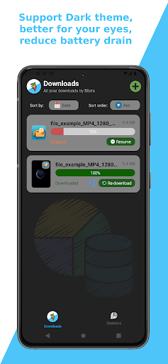 File Split Downloader ekran görüntüsü